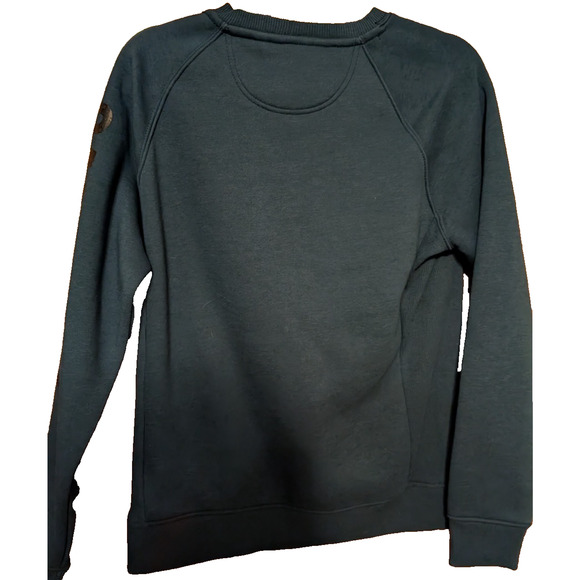 Carhartt Sweatshirt Relaxed Fit Logo Sleeve Graphic Blue MEDIUM 8-10 NEW NWT - Picture 2 of 7